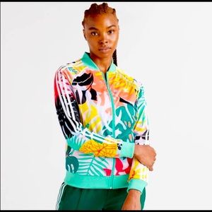 Adidas Tropicalage Tropical Floral Print Jacket